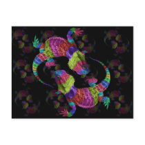 Rainbow Lizards Postcards