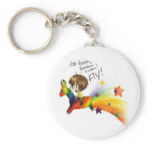 Rainbow Llama Keychains
