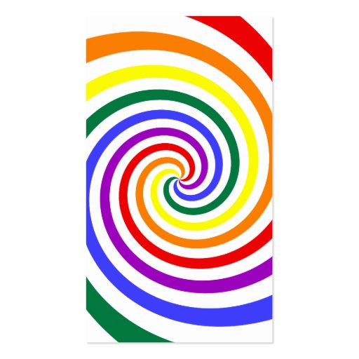 Rainbow Lollipop Business Card Template (front side)