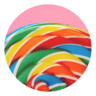 Rainbow Lollipop Close-Up sticker