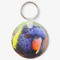 Rainbow Lorikeet Headshot Keychain