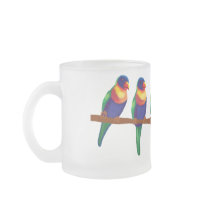 Rainbow lorikeets coffee mug