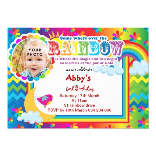 Rainbow Invitations