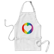 rainbow love apron