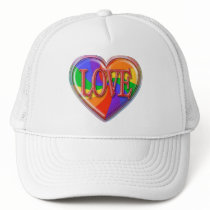 Rainbow Love hats
