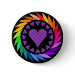 Rainbow Love Hearts Pins