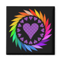 Rainbow Love Hearts magnets