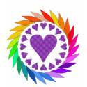 Rainbow Love Hearts t-shirts by orsobear Rainbow Love Hearts t-shirts