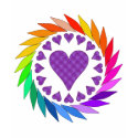 Rainbow Love Hearts t-shirts by orsobear Rainbow Love Hearts t-shirts