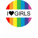 rainbow love. i heart girls. t-shirts