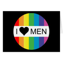 rainbow love. i heart men. cards