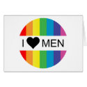 rainbow love. i heart men. cards