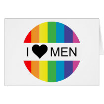 rainbow love. i heart men. cards