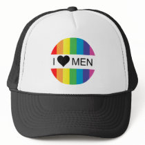 rainbow love. i heart men. hats