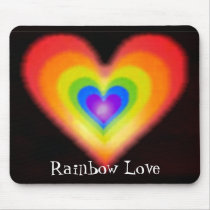 Rainbow Love mousepads by softrainbow30 Rainbow Love mousepads