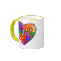Rainbow Love mugs