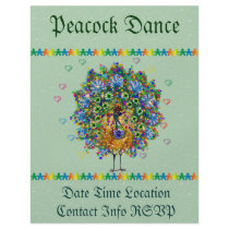 Rainbow Love Peacock Custom Flyer