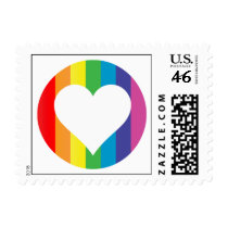 rainbow love. postage by chromatosis rainbow love. postage