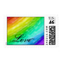 Rainbow Love postage by thepantherprincess Rainbow Love postage