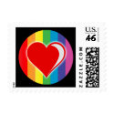 rainbow love. postage by chromatosis rainbow love. postage
