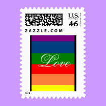 Rainbow Love - postage stamps by Horseshoes3 Rainbow Love - postage stamps