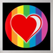 rainbow love. print