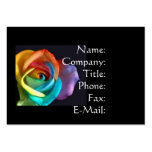 Rainbow Love Rose Business Card Templates