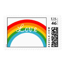 Rainbow Love stamp by right_handed_helix Rainbow Love stamp
