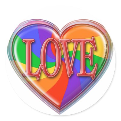 Rainbow Love Sticker by Curious_Dreams