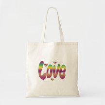 Rainbow Love Tote Bag