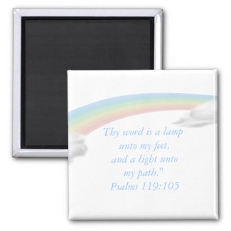 Rainbow Magnet Psalms 119:105 magnet