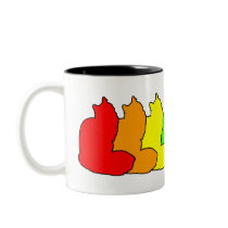 Rainbow Maine Coon Coffee Mug