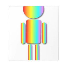 Rainbow Man Notepad