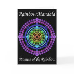 RAINBOW MANDALA 1 FOR GREETING CARD