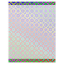 Rainbow Mandala Fractal Pattern Letterhead Design