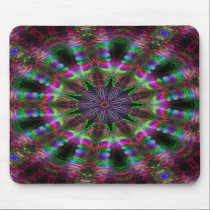 Rainbow Mandala Mousepad by webgrrl Rainbow Mandala Mousepad