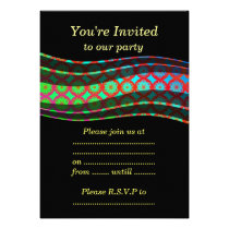 Rainbow Mandala Pattern Custom Announcements