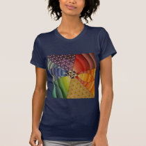 rainbow mandala t-shirts