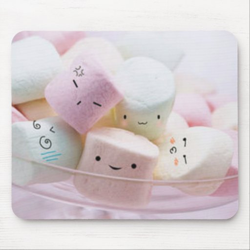 Rainbow Marshmallows Mouse Pad