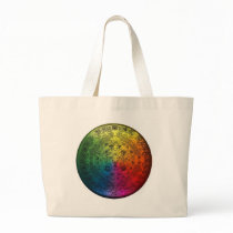 Rainbow Mayan Calendar Canvas Totebag