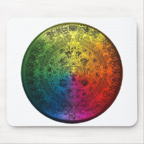 Rainbow Mayan Calendar Mousepad