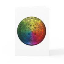 Rainbow Mayan Calendar Notecard
