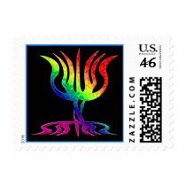 Rainbow Menorah Stamps stamps