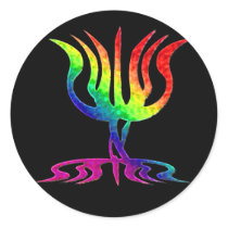 Rainbow Menorah Stickers stickers