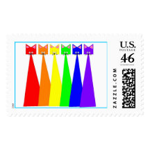 Rainbow Meows Postage Stamps
