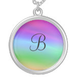 Rainbow Monogram Necklace