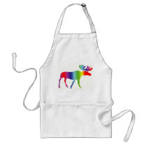 Rainbow Moose aprons
