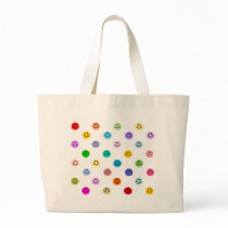 Rainbow Multicolor Smiley Face Pattern