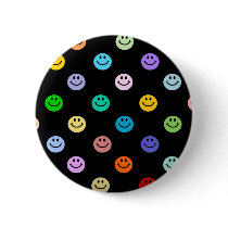 Rainbow Multicolor Smiley Face Pattern