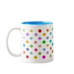 Rainbow Multicolor Smiley Face Pattern Mugs